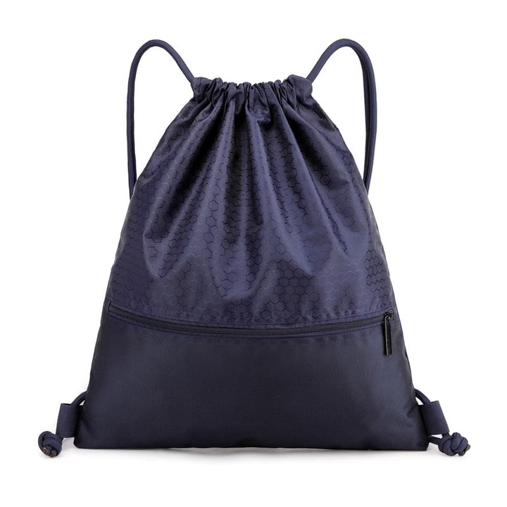 Honeycomb Patterned Drawstring Gym Bag Bowlift