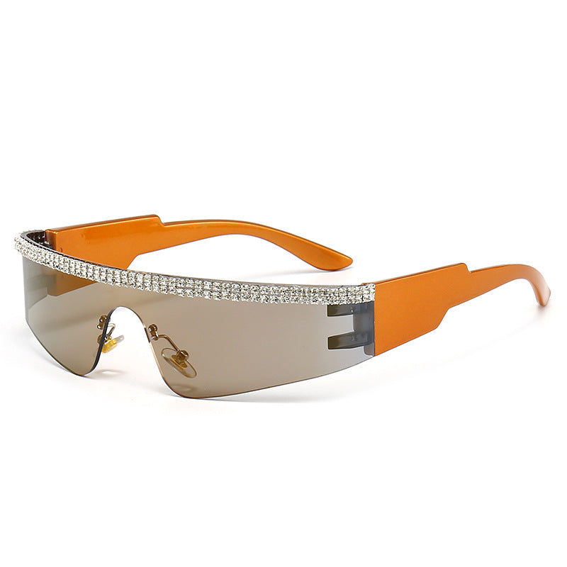 Women's Fashion Glamour Sunglasses with Rhinestone-Embellished Frame Bowlift