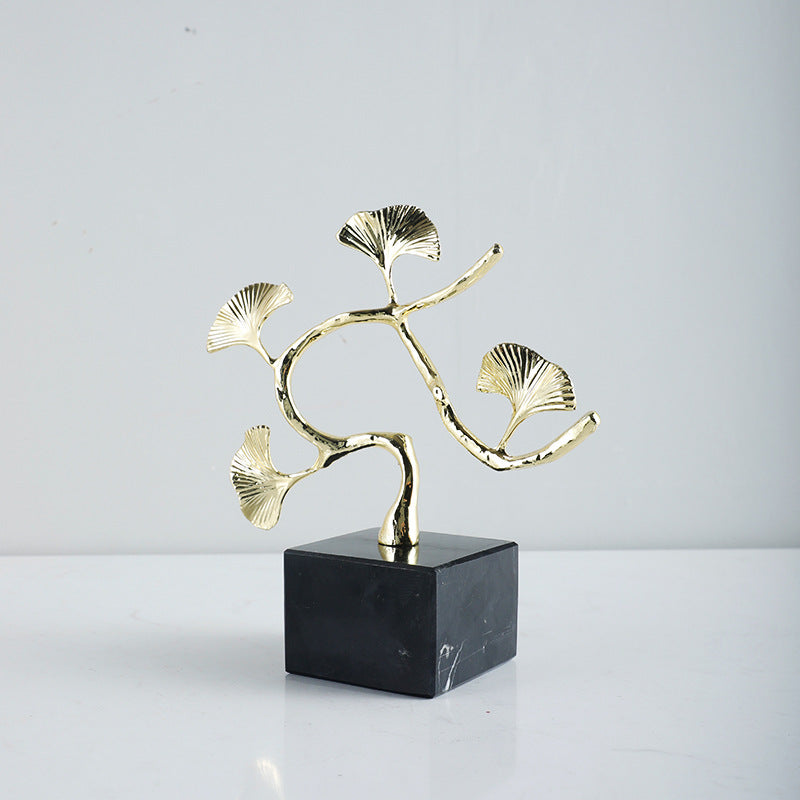 Ginkgo Leaf Decorative Sculpture