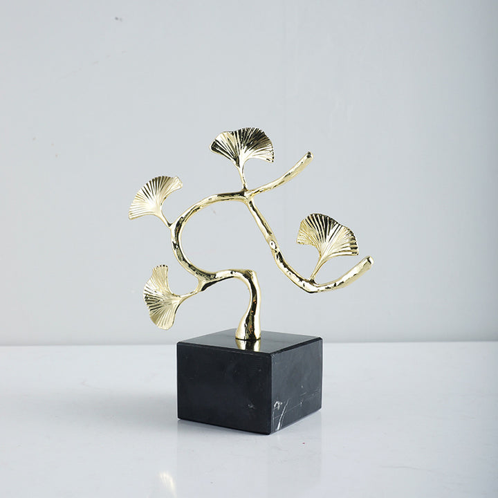 Ginkgo Leaf Decorative Sculpture