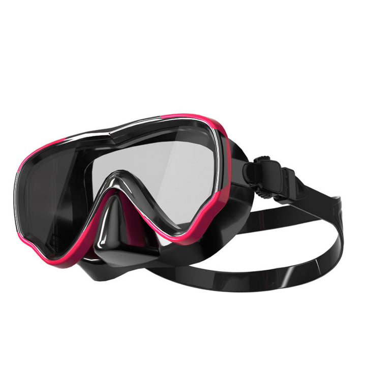 Diving mask with anti-fog technology and wide field of vision Bowlift