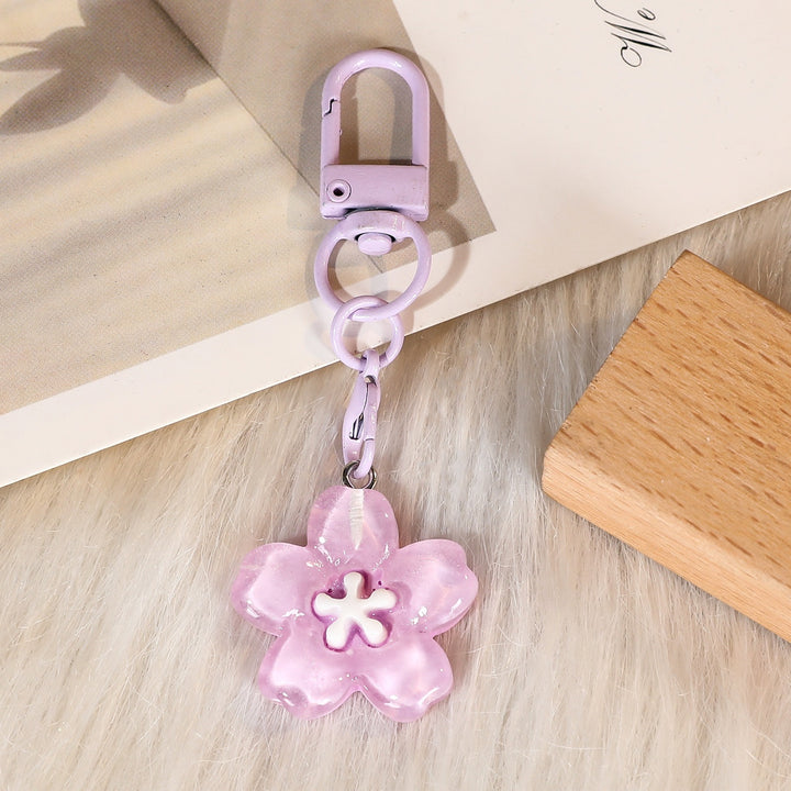 Keychain with Floral Details Bowlift