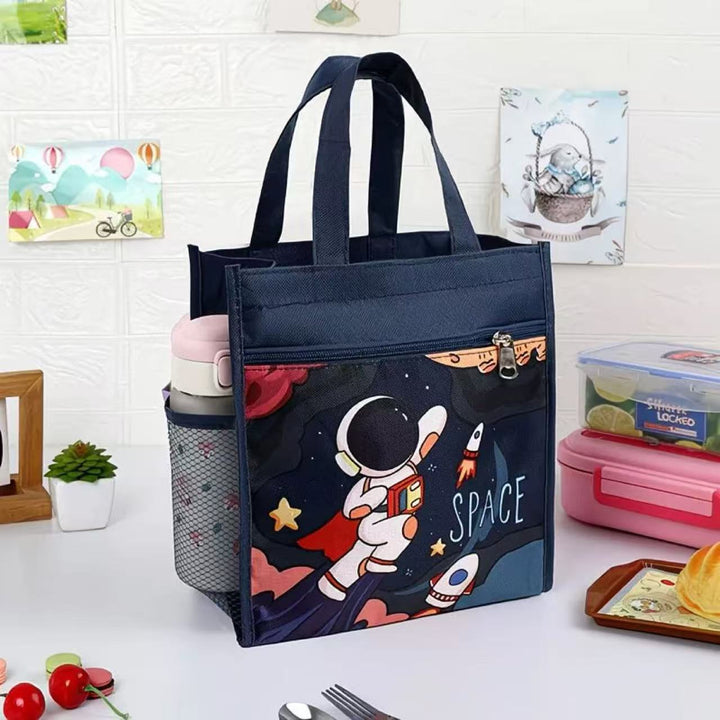 Space-Themed Insulated Lunch Carrier Bowlift