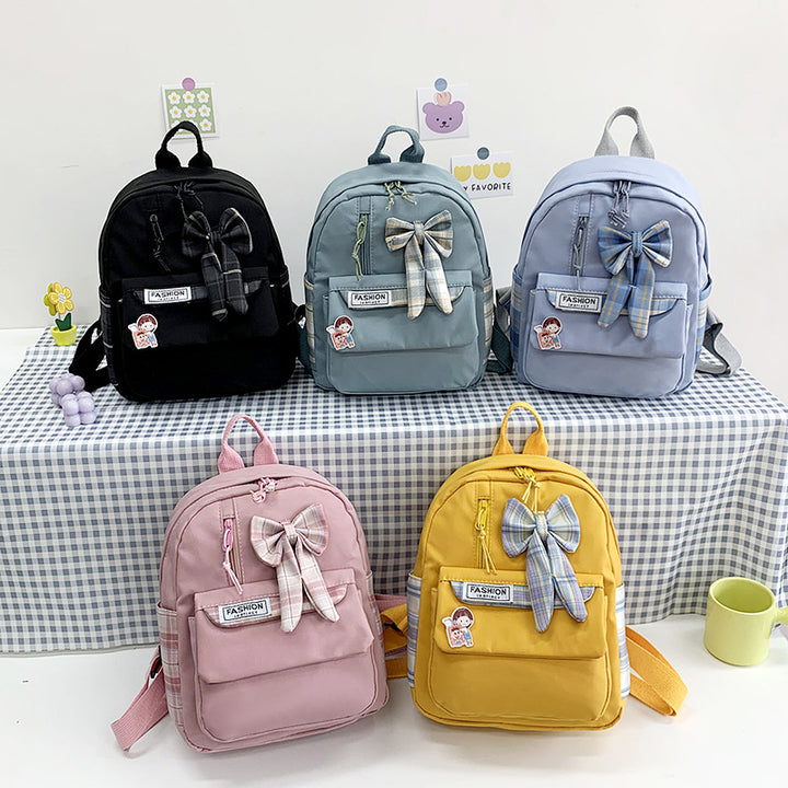 Stylish Casual Bow-Embellished Backpack Bowlift