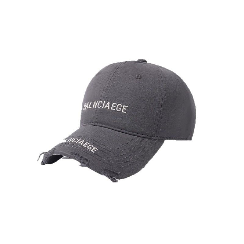Men's Distressed Adjustable Baseball Cap Bowlift