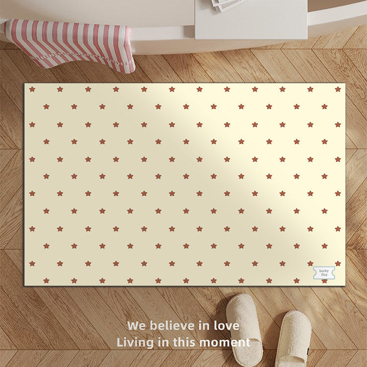 Decorative Star-patterned Bath Mat Bowlift