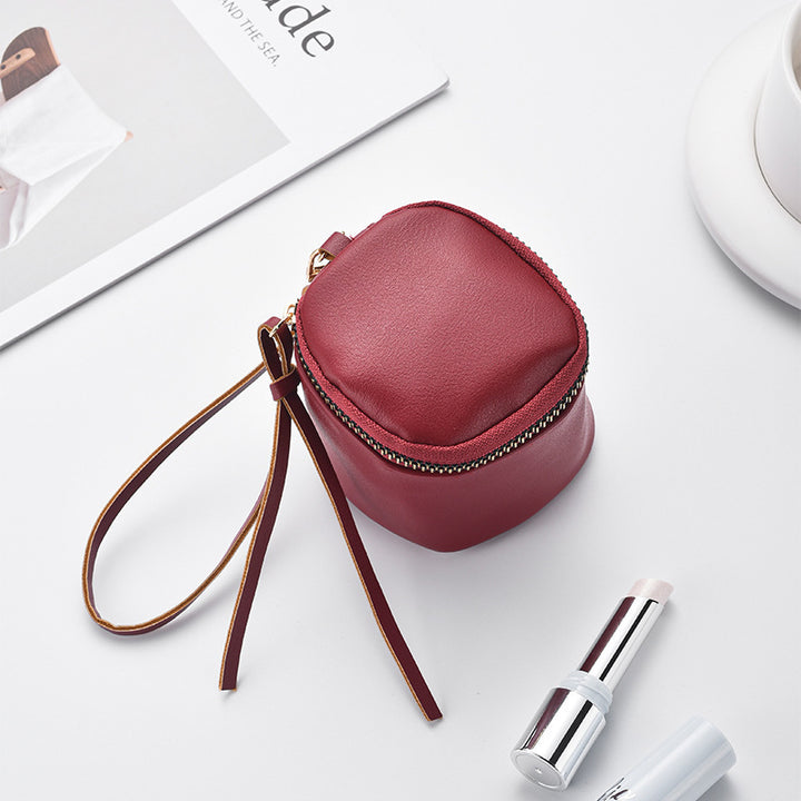 Compact Zippered Cosmetic Pouch Bowlift