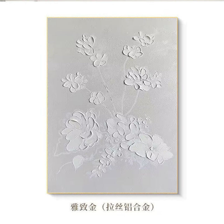 Textured Floral Wall Art