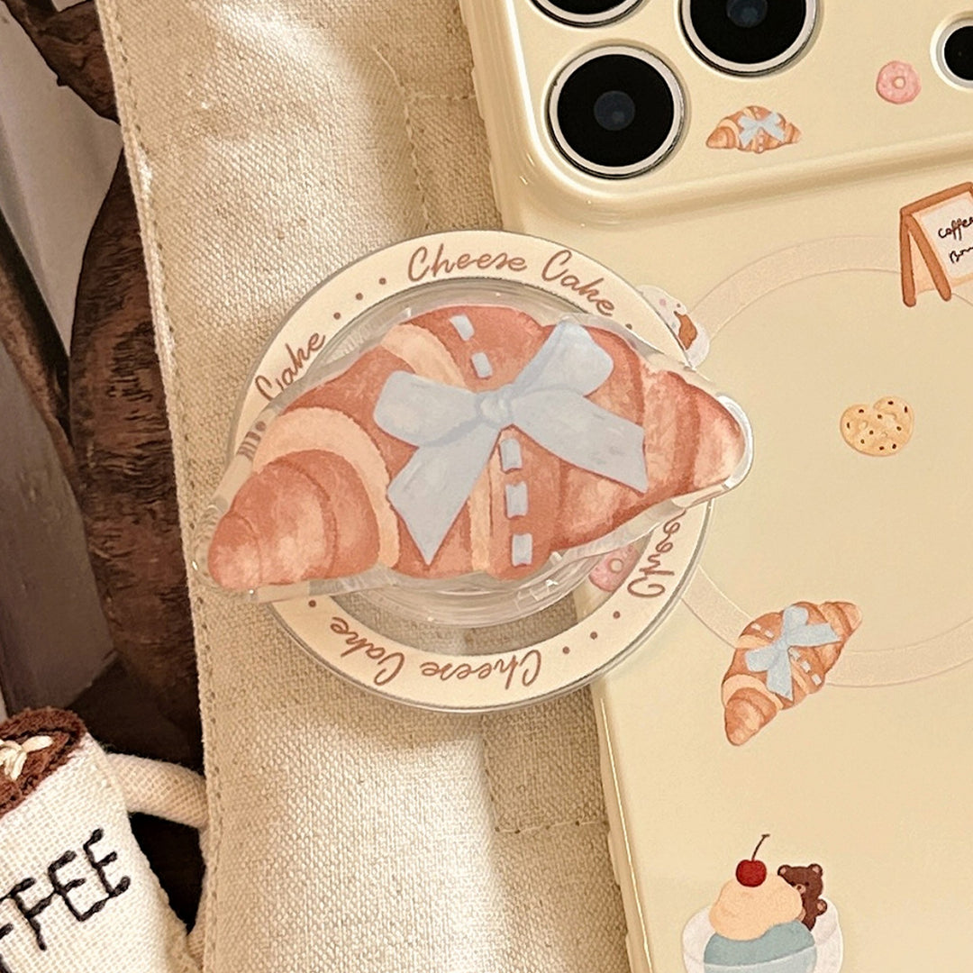 Smartphone Finger Holder in Croissant Design Bowlift