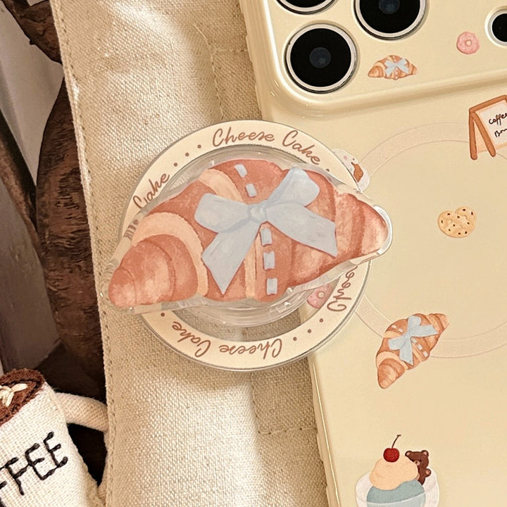 Smartphone Finger Holder in Croissant Design Bowlift
