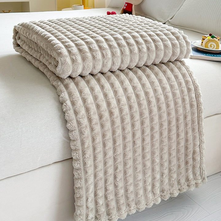 Ridge Textured Throw Blanket Bowlift