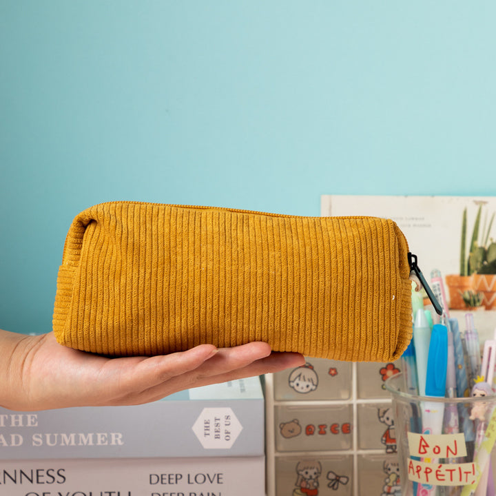 Textured Corduroy Pencil Case Bowlift