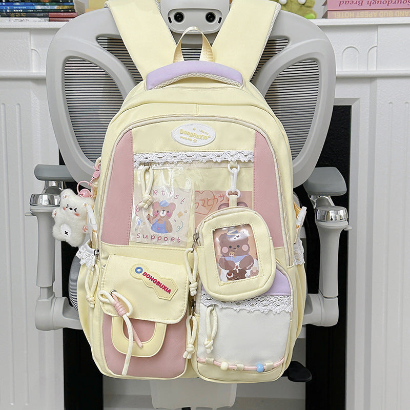 Playful Multi-Pocket Backpack Bowlift