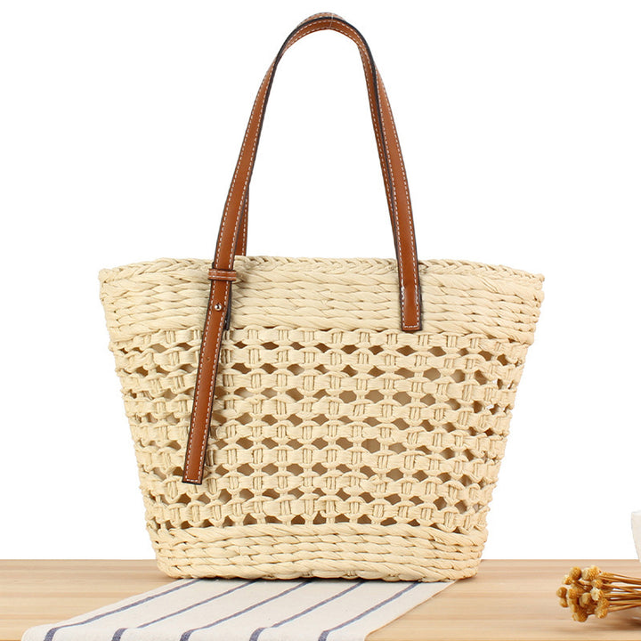 Braided tote bag with structured design Bowlift