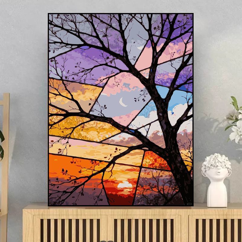 Abstract Sunset Wall Art Bowlift