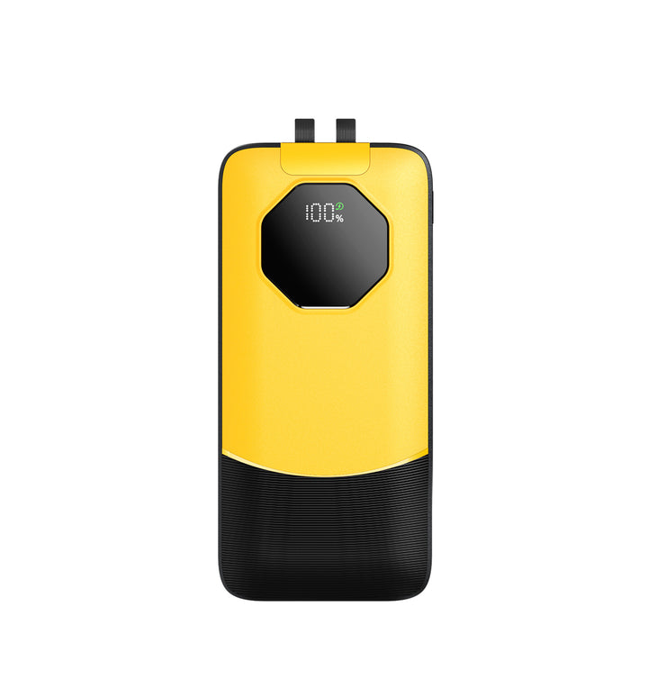 Portable power bank with water-repellent surface and digital charge status indicator Bowlift