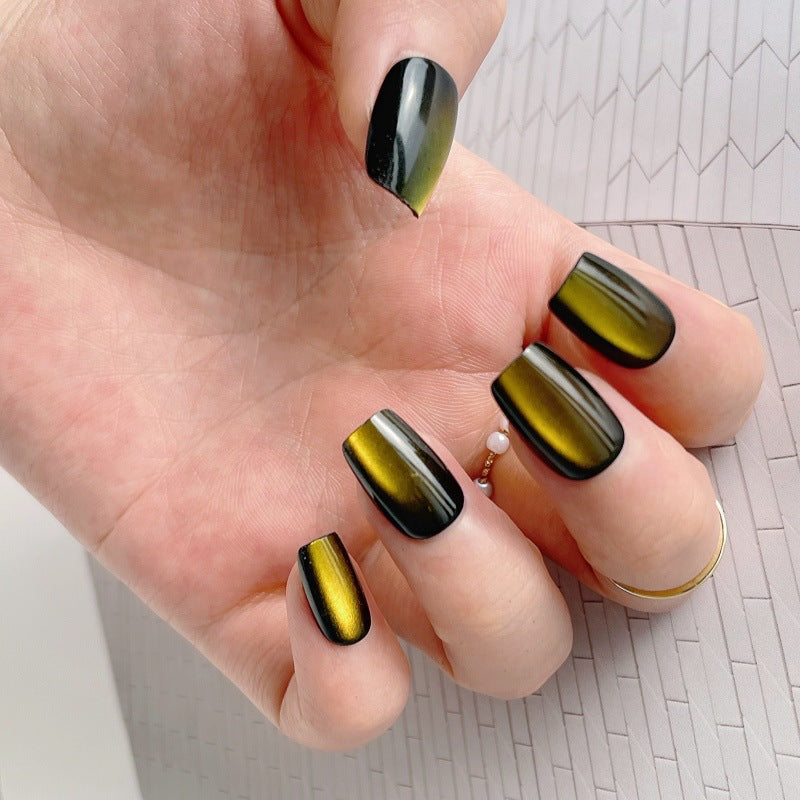 Glossy Metallic Press-On Nail Tips Bowlift