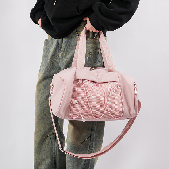 Spacious Mesh Sports Duffle Bag Bowlift