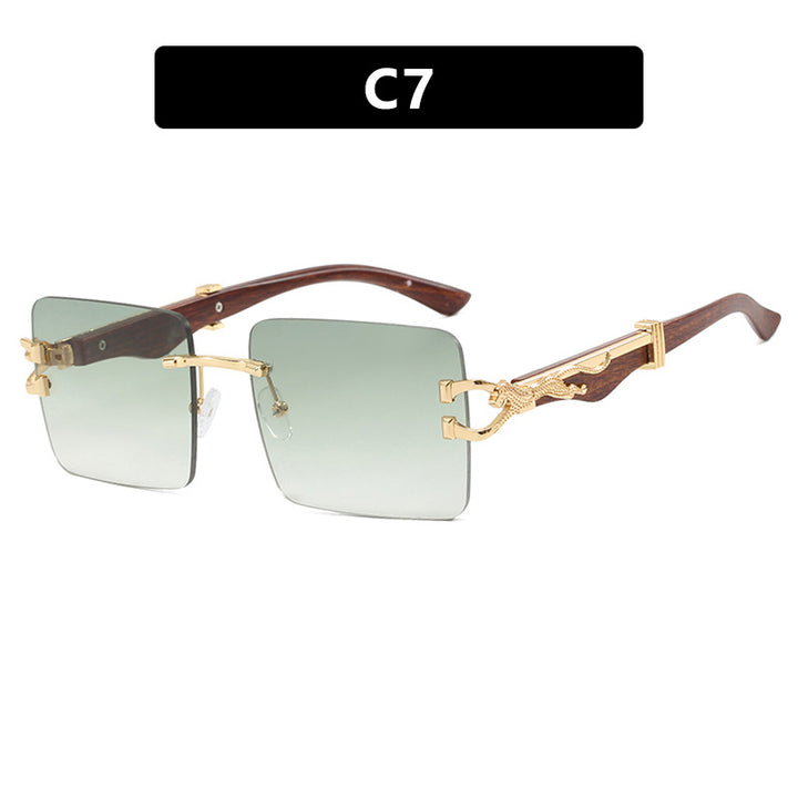 Ladies elegant square sunglasses with high-quality wooden frame Bowlift
