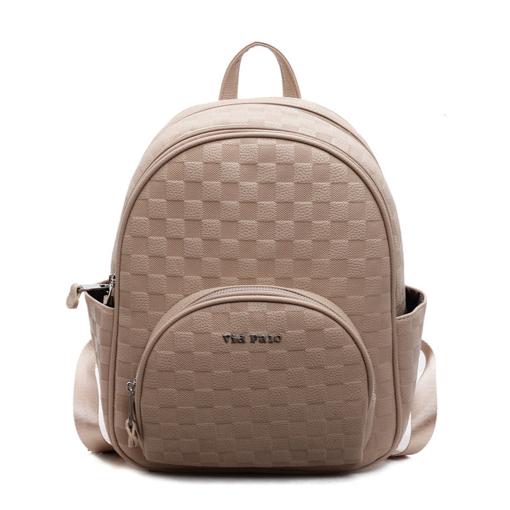 Stylish Checkerboard Backpack