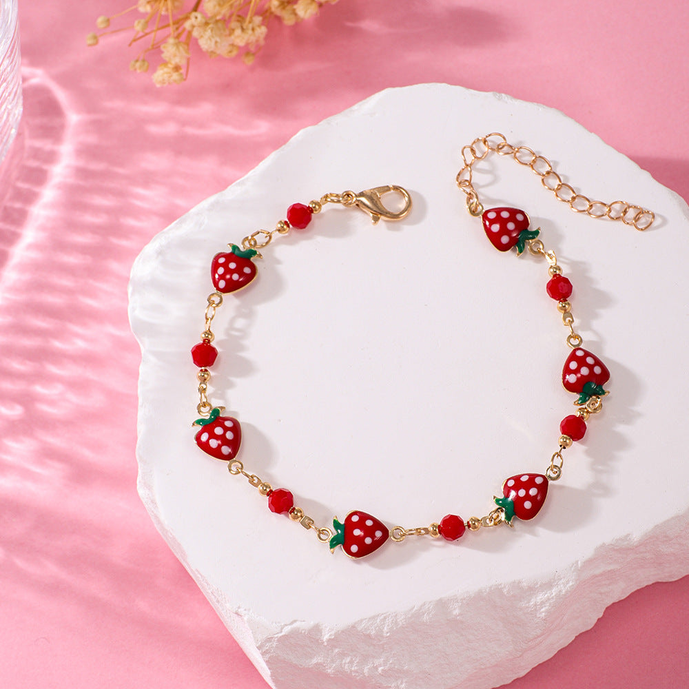 Strawberry Charm Bracelet Bowlift