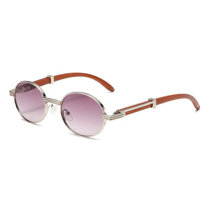Retro Round Frame Sunglasses