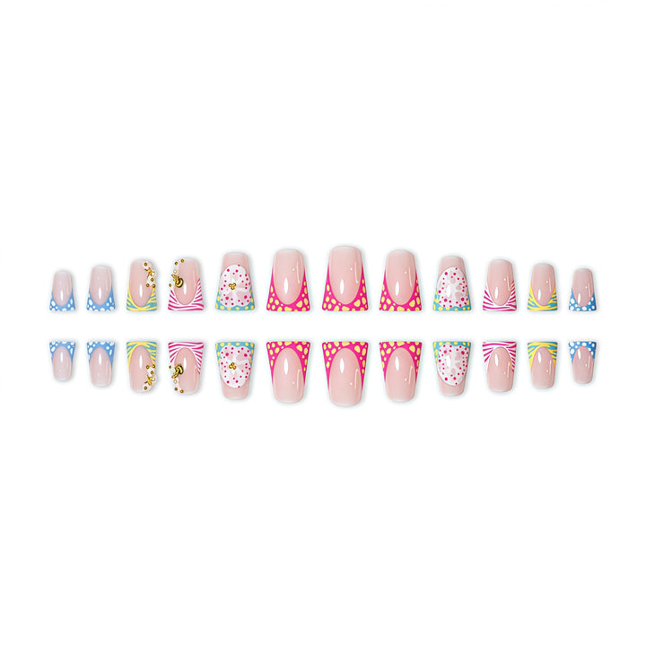 Artistic Themed Press-On Nail Extensions Bowlift