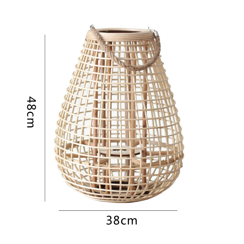 Decorative Rattan Lantern Bowlift