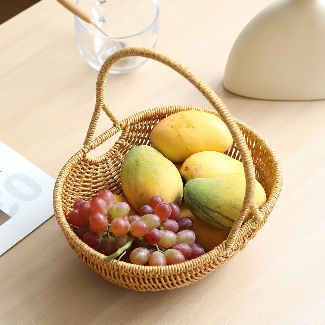 Handwoven Decorative Carrying Basket Bowlift