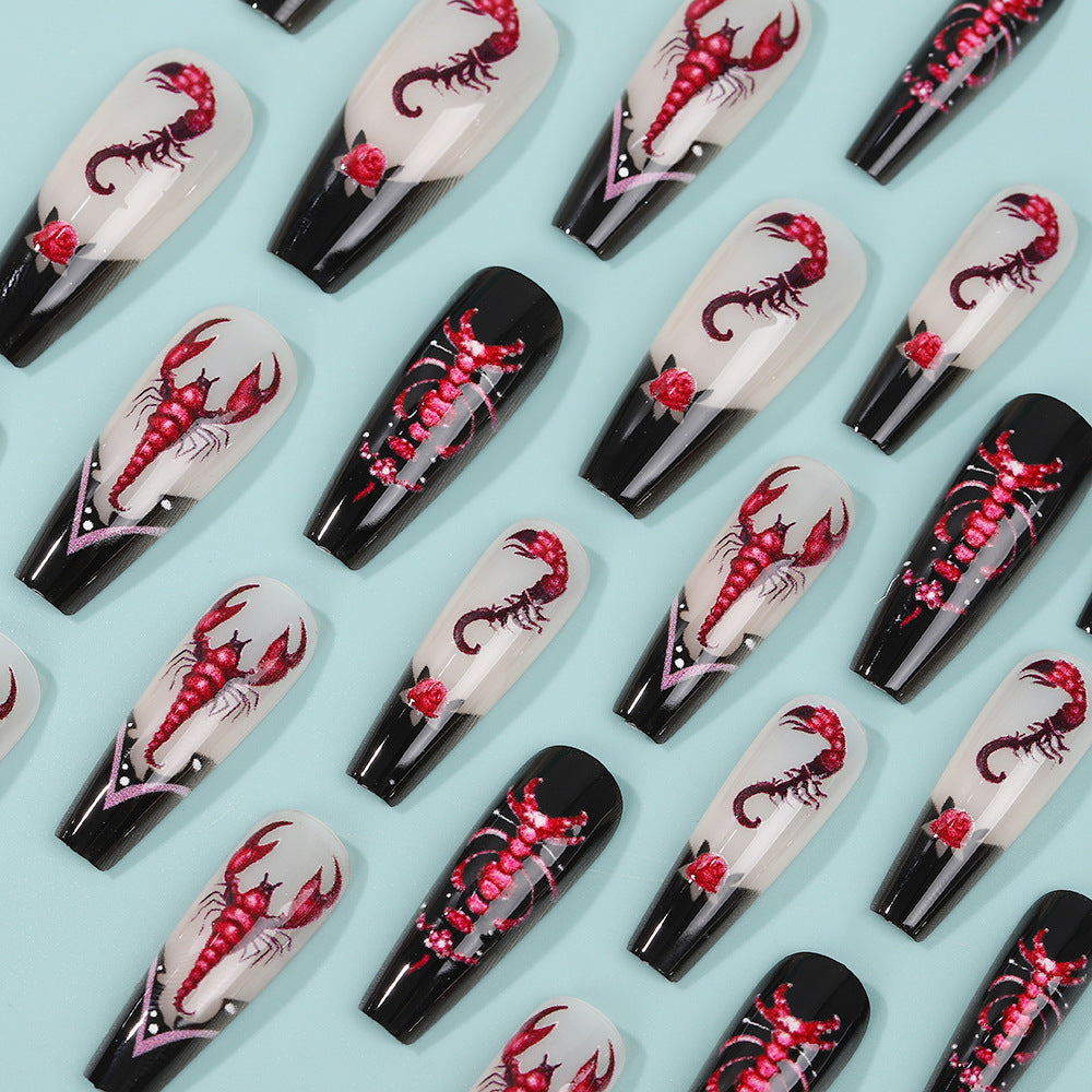 Creative artificial nails in spooky design Bowlift