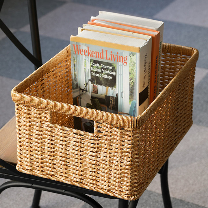 Decorative Woven Storage Cube Bowlift