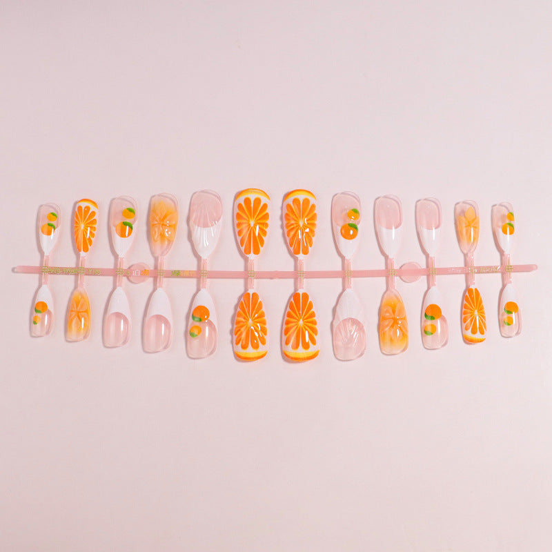 Premium Press-On Nail Set with Decorative Accents Bowlift