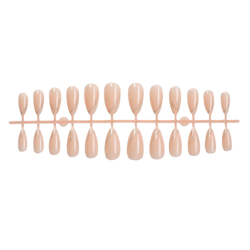 Elegant Stiletto Press-On Nail Set with Pearl Accent Designs Bowlift