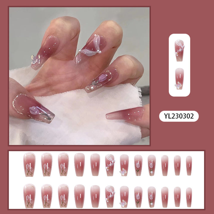 Artistic Stiletto Nail Art Bowlift