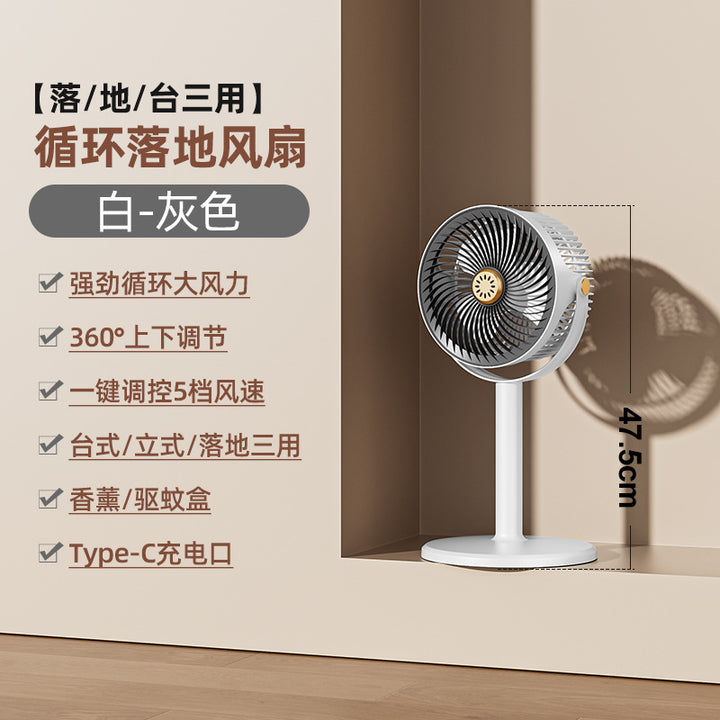 Unisex Adjustable 360-Degree Oscillating Fan Bowlift