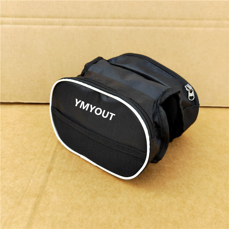 compact waterproof bicycle handlebar storage bag with quick-release straps and mesh organizer Bowlift