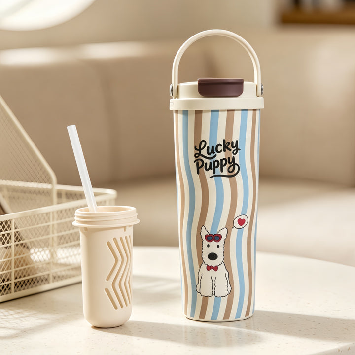 Women’s insulated bottle with high-quality floral design Bowlift