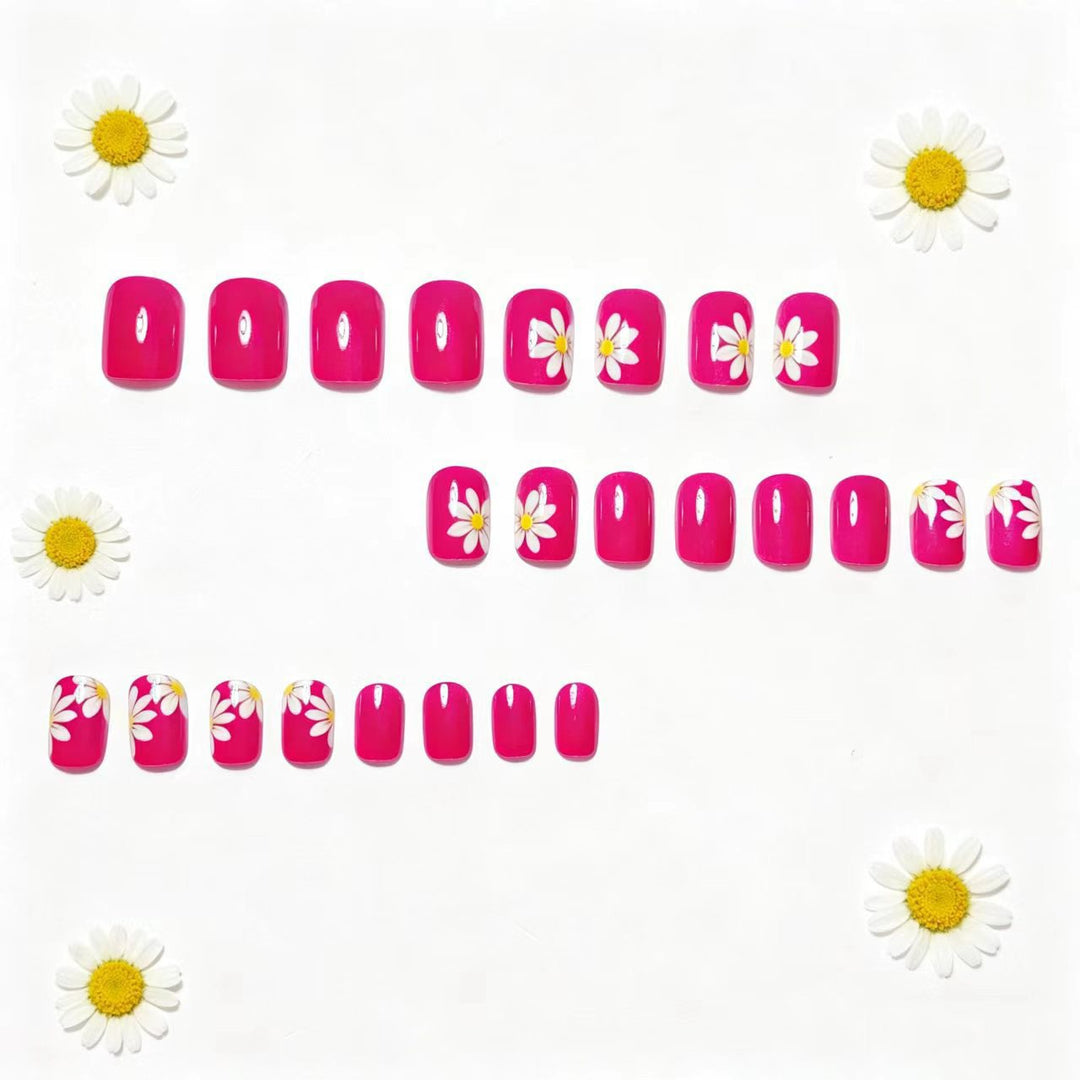 Artificial nails with floral designs Bowlift