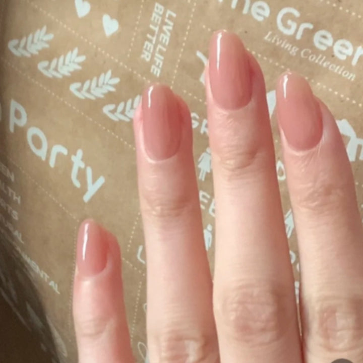Gel Almond-Shaped Press-On Nails Set Bowlift