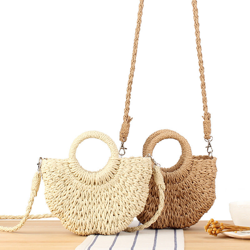 Handbag with Curved Design and Fashionable Handle Bowlift