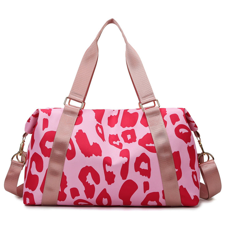 Sporty travel bag with modern leopard pattern Bowlift