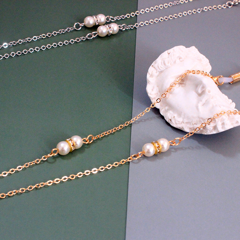 Elegant pearl necklace with adjustable design Bowlift