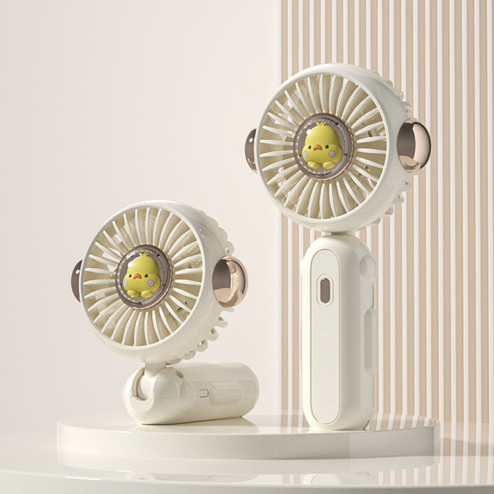Women's Portable Handheld Fan with Creative Animal Design Bowlift