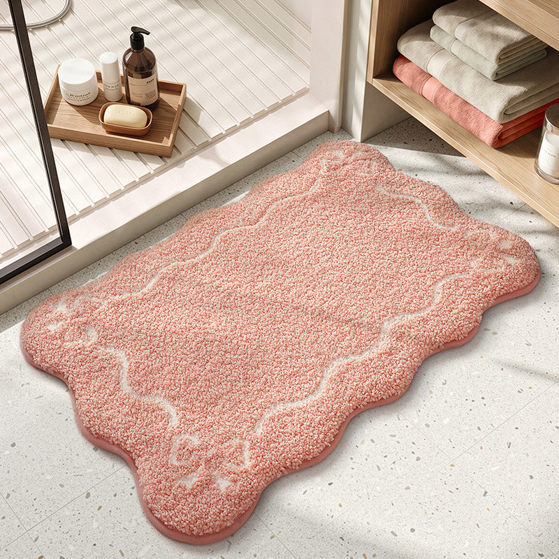 Decorative Scalloped Bath Mat Bowlift