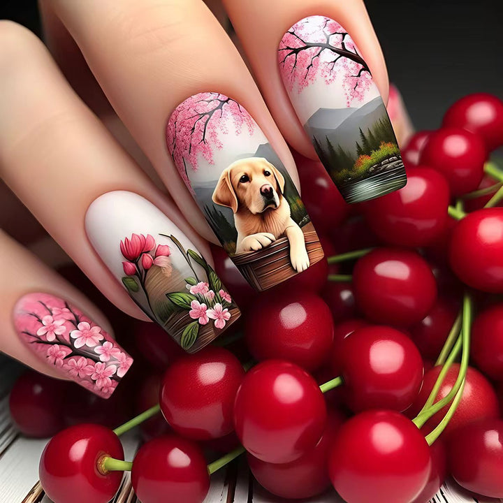 Artistic Pet-Themed 3D Nail Art Bowlift