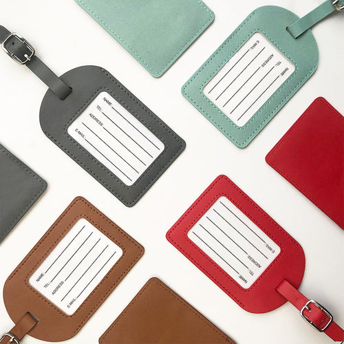 Women's high-quality and durable leather luggage tag Bowlift