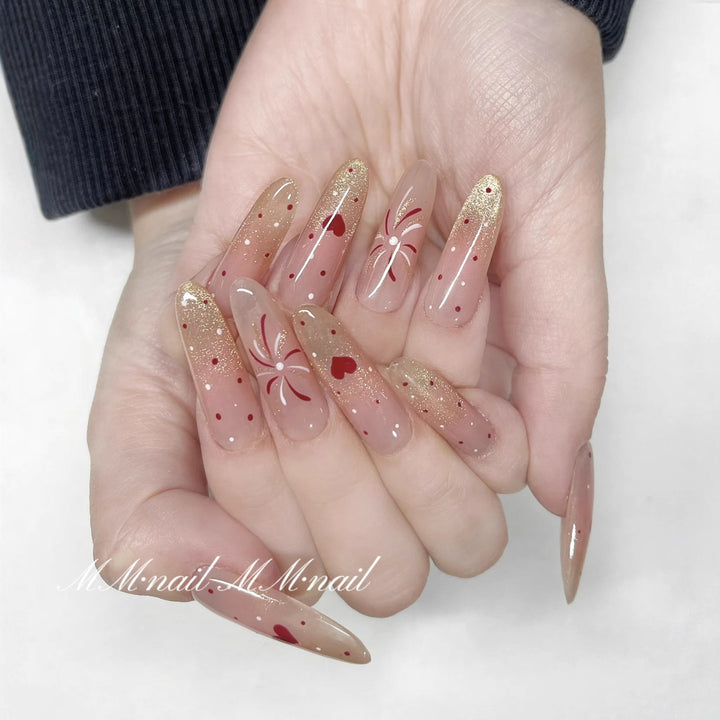 Artistic Stiletto Press-On Nail Set Bowlift