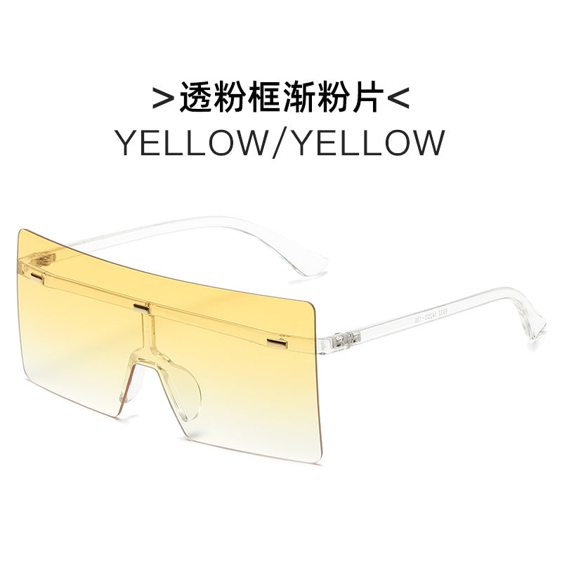 Women futuristic oversized sunglasses Bowlift