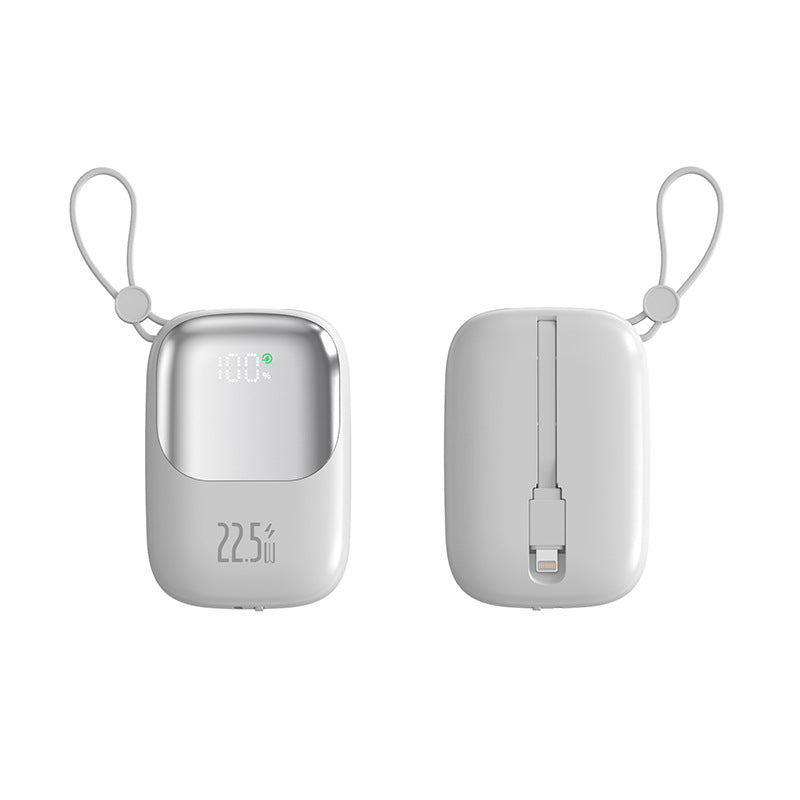 Portable power bank with integrated charging port and LED display Bowlift