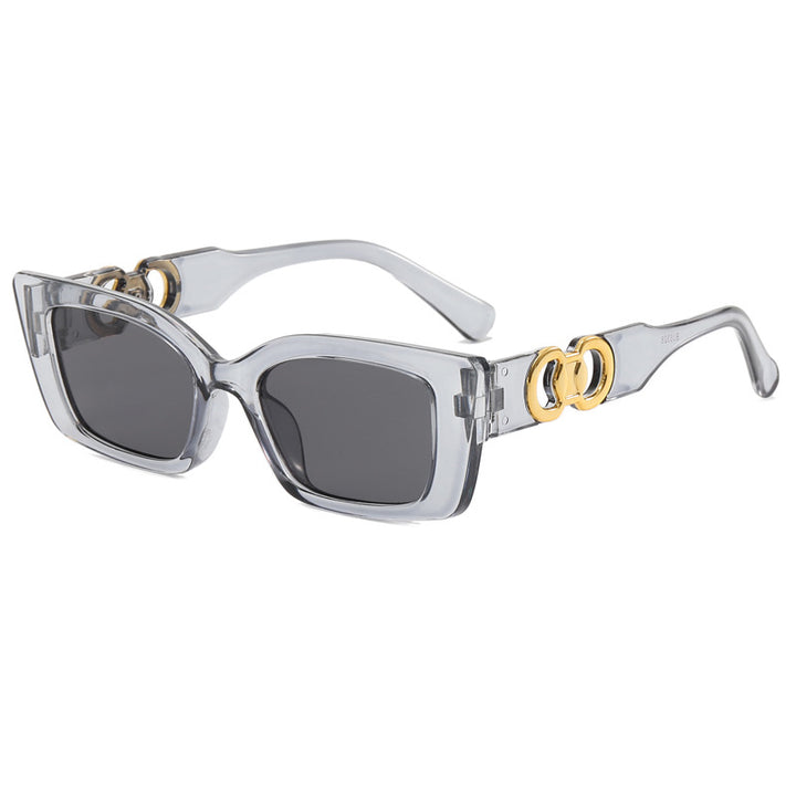 Women's fashionable square sunglasses with glamorous accents Bowlift